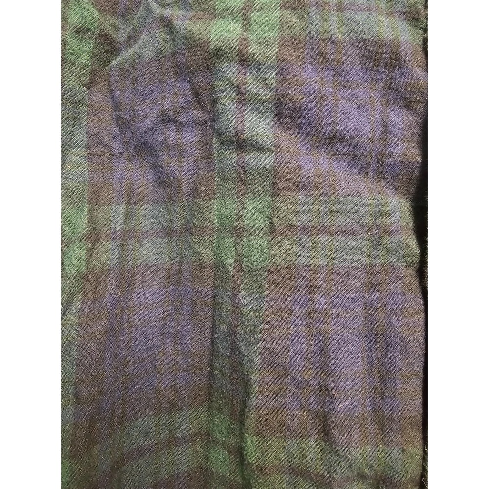 J.Crew Men's Classic-fit Long Sleeve Flannel, Green And Blue, Size L - Picture 4 of 6